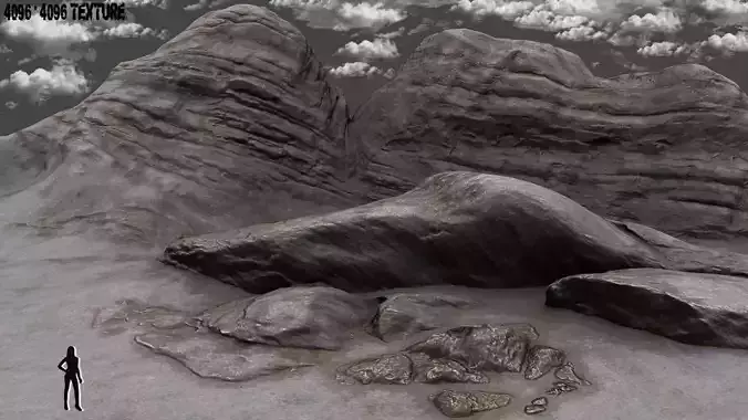 Rock rocks in desert