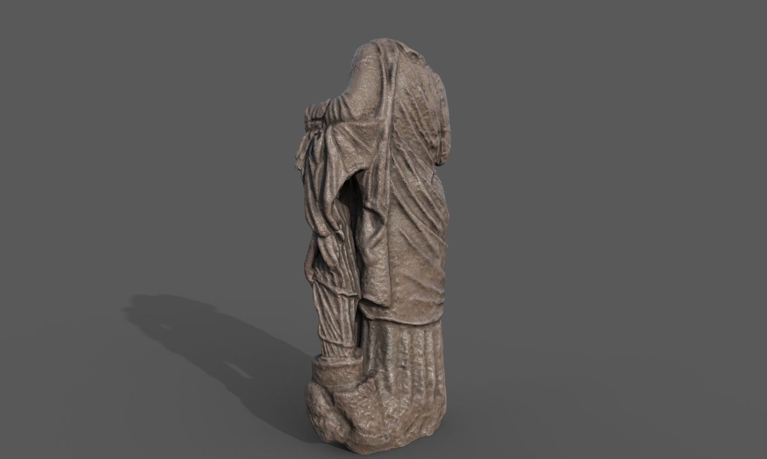 Statue of Aphrodite 3 Low-poly 3D model_4