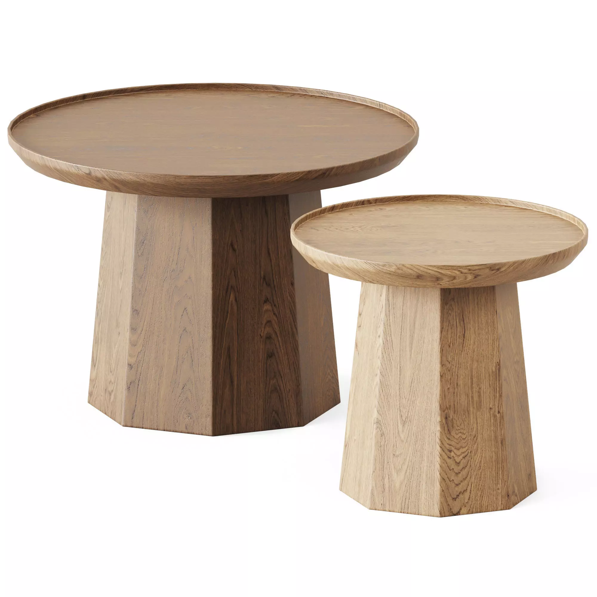 Wooden Coffee Tables Pine by Normann Copenhagen 3D model_0