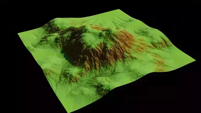 Hills 01 3D model Hills 01 3D model