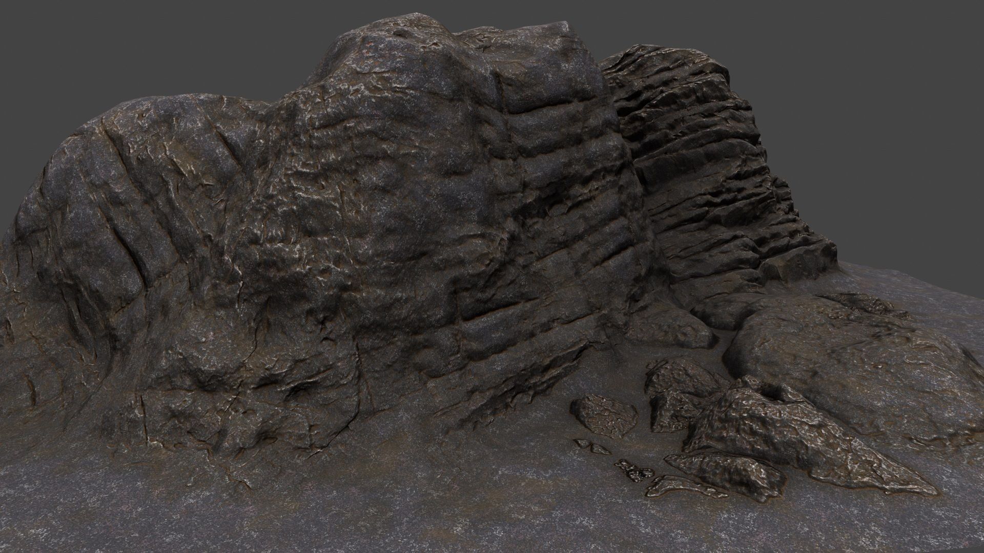 Rock formation 3D model_2