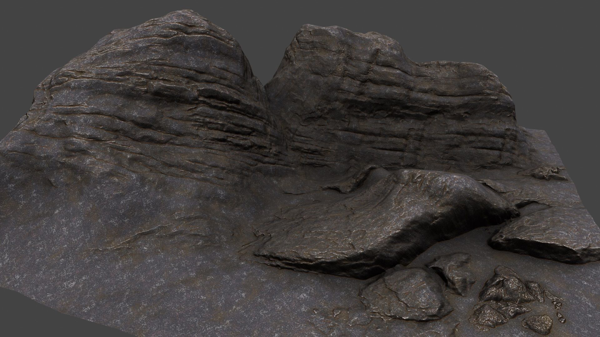 Rock formation 3D model_1