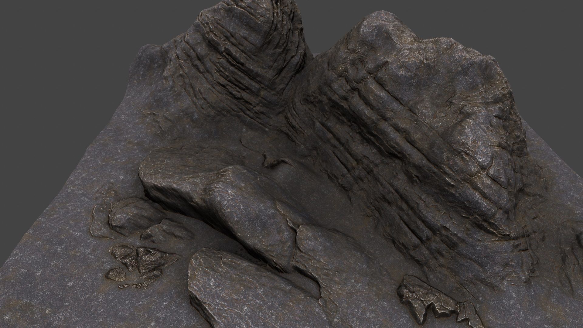 Rock formation 3D model_6