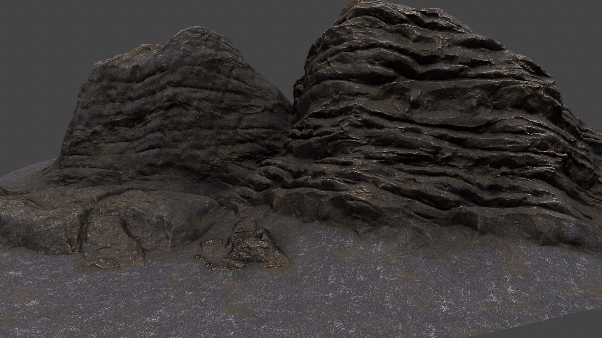 Rock formation 3D model_4