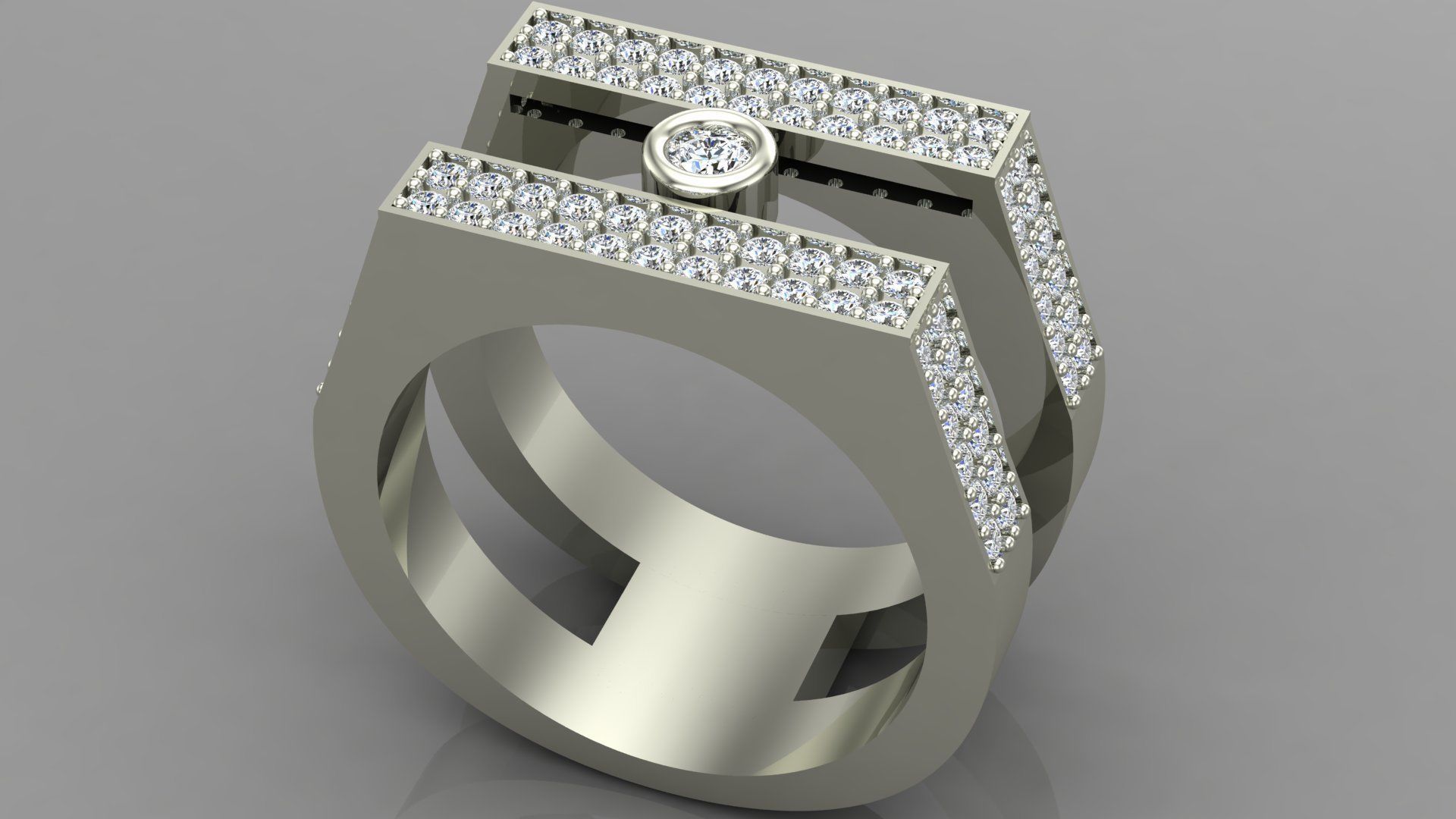 messika ring 3D model_1