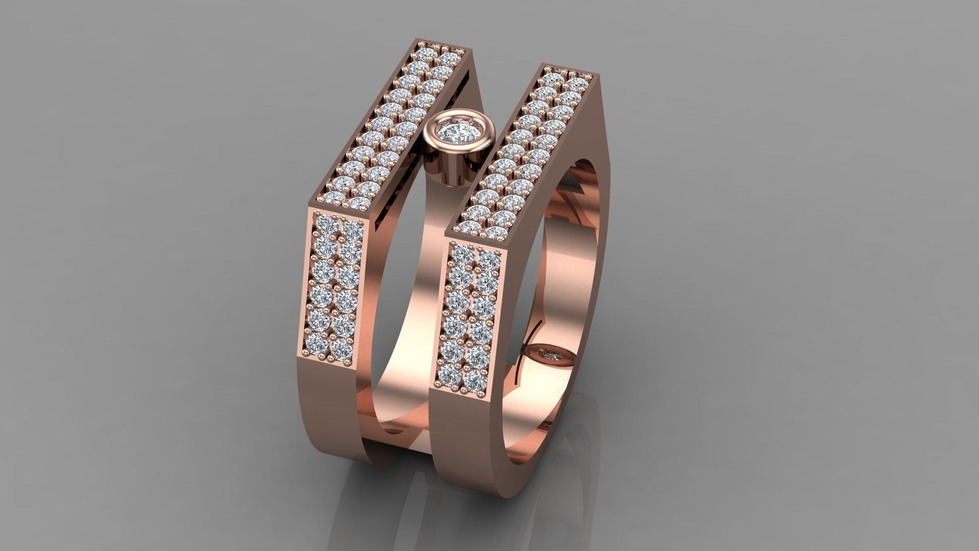 messika ring 3D model_2