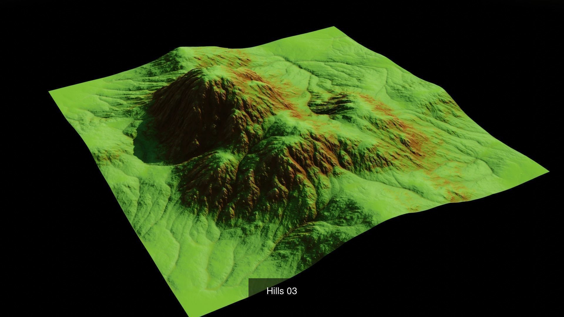 Hills mountain 3D Model Collection_3