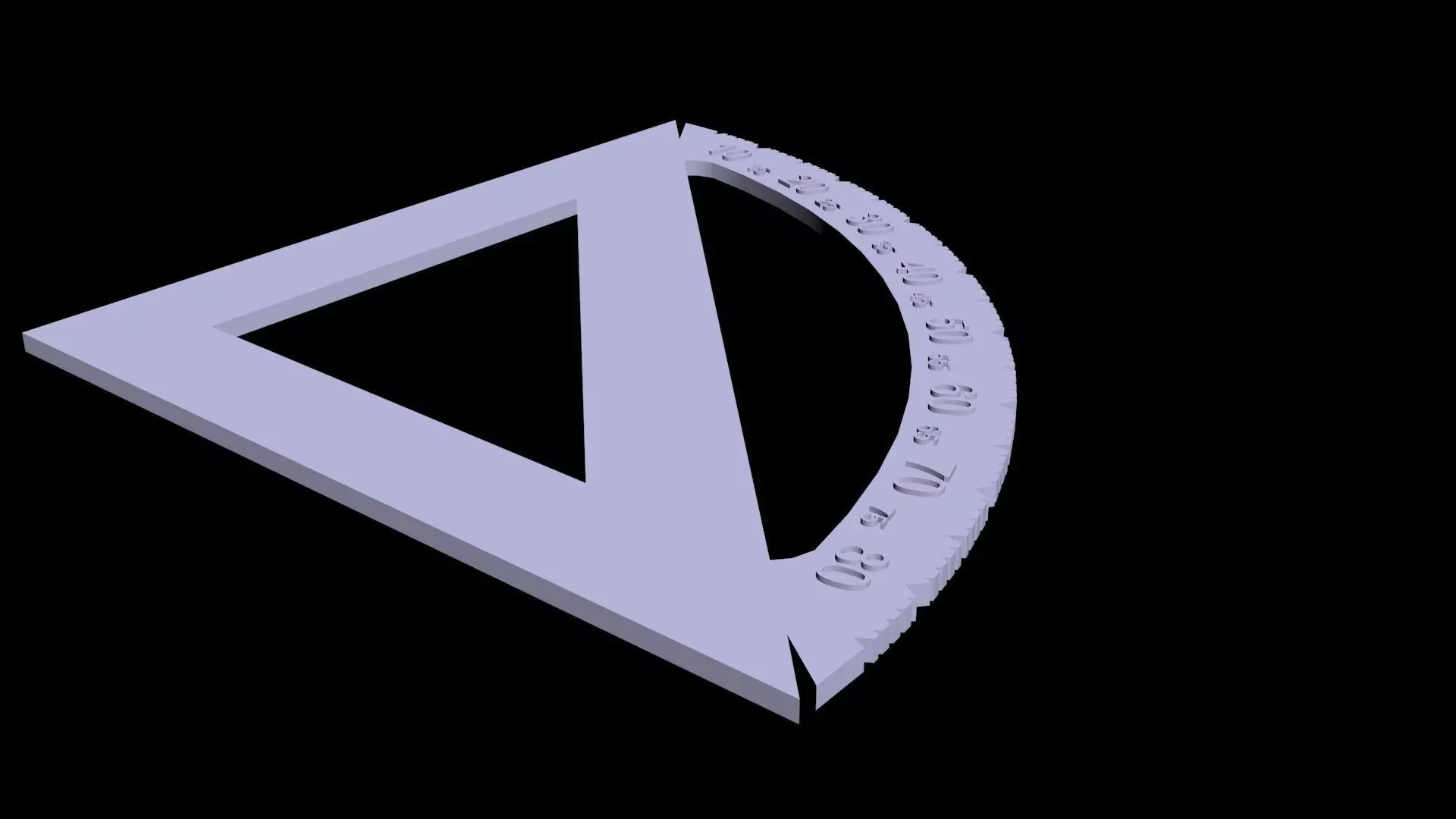 BASIC RIGHTANGLE RULER 3D print model