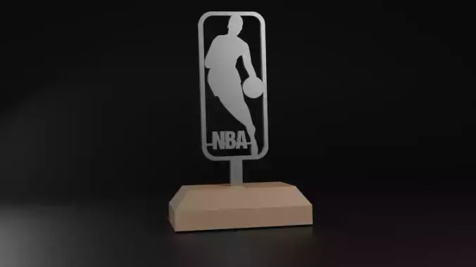 NBA logo 3D print model