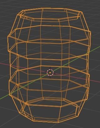 Low-Poly Simple Barrel Low-poly 3D model_1