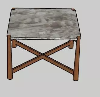 Bronson Side Table by Lawson-Fenning 3D model