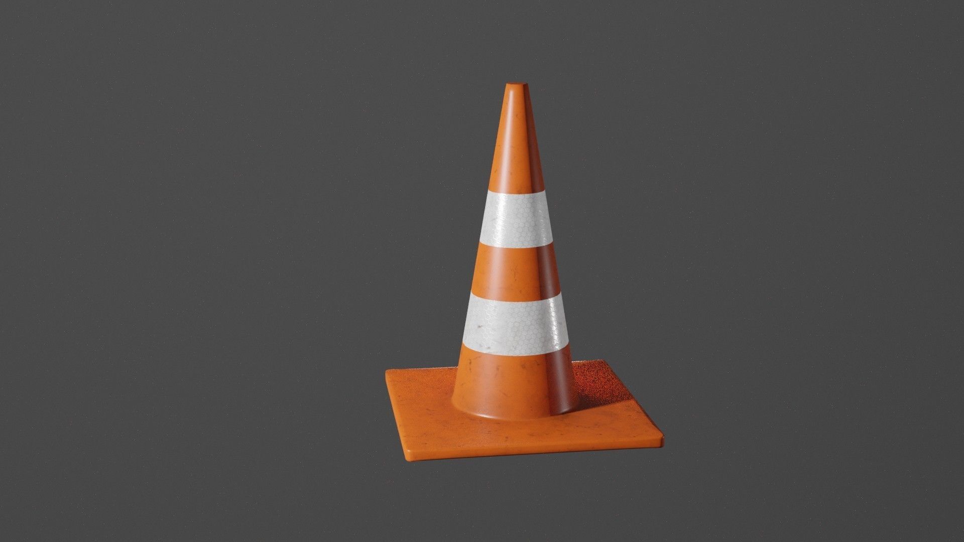 Traffic Cone 3D model_1