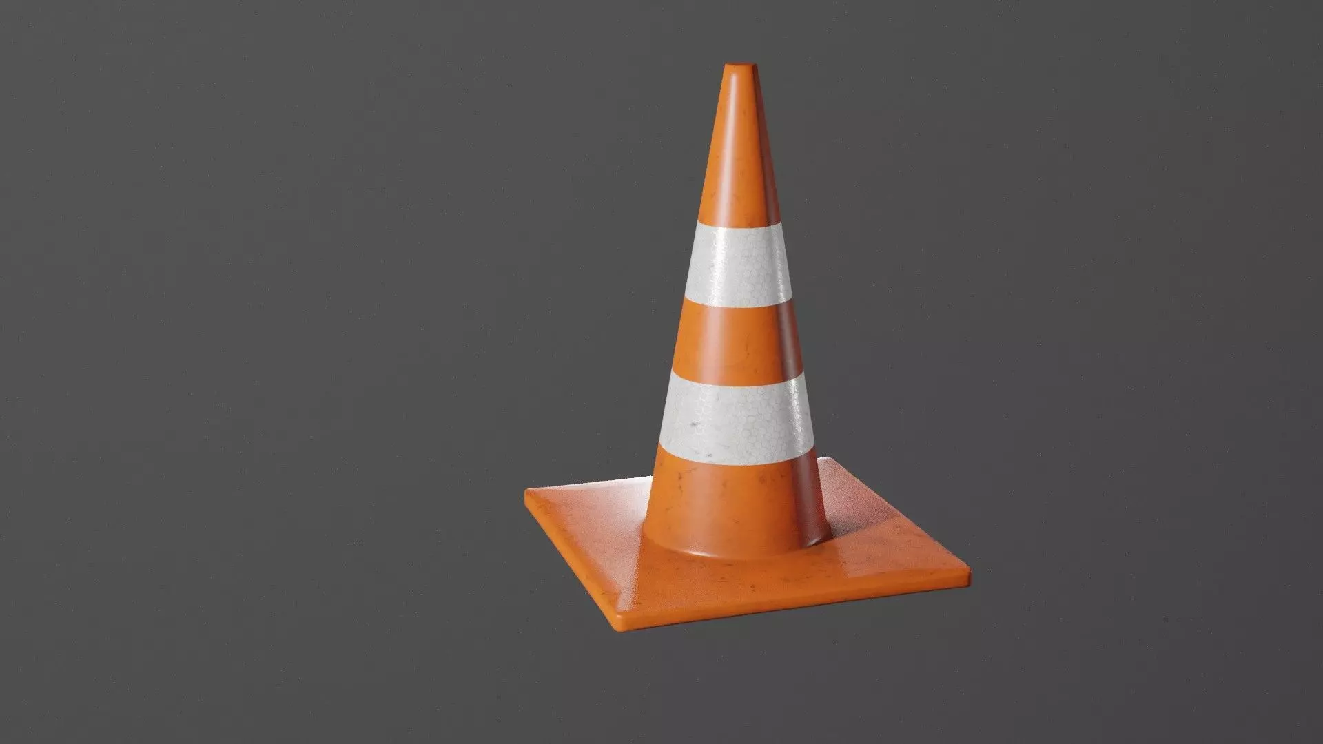 Traffic Cone 3D model_0