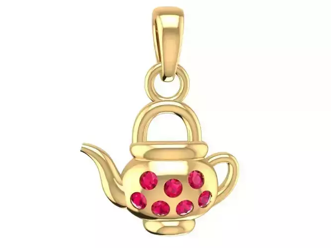 Lucky Gourd Gemstone Pendant for Jewelry 1618