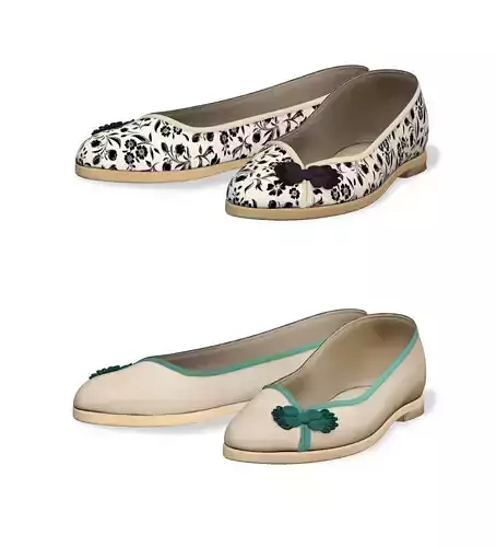 Asian Style Flat Shoes