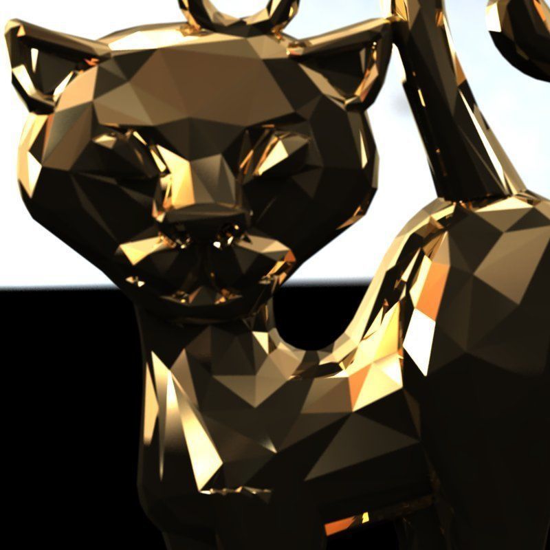Necklace cat  3D jewel 3D model_3