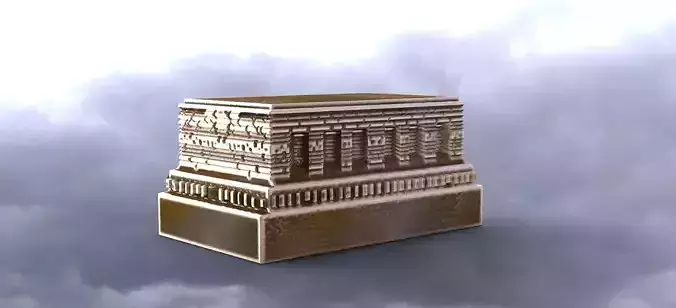 Model Stand Babylonian statue base