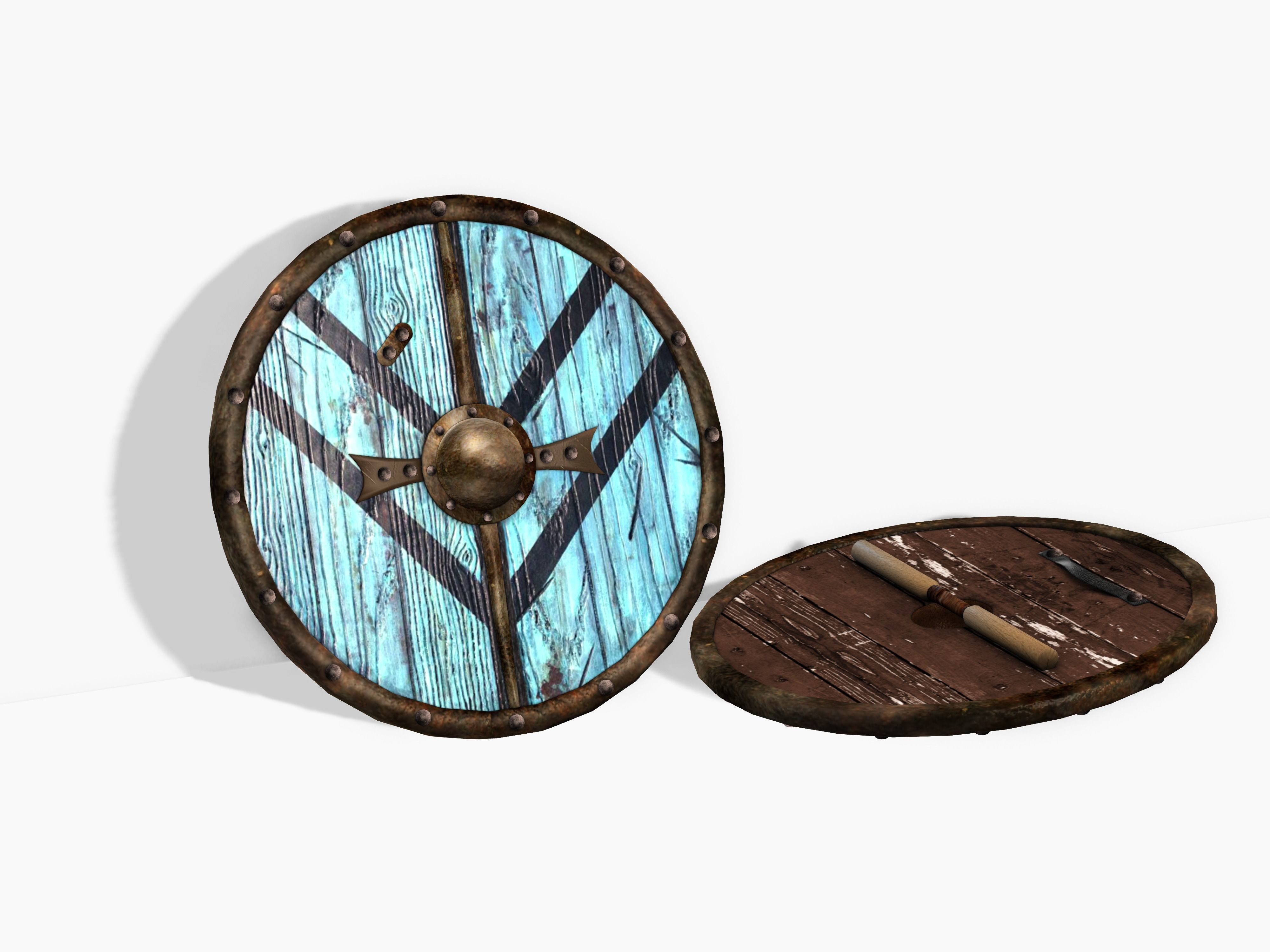 Lagertha Sword and Shield Low-poly 3D model_3