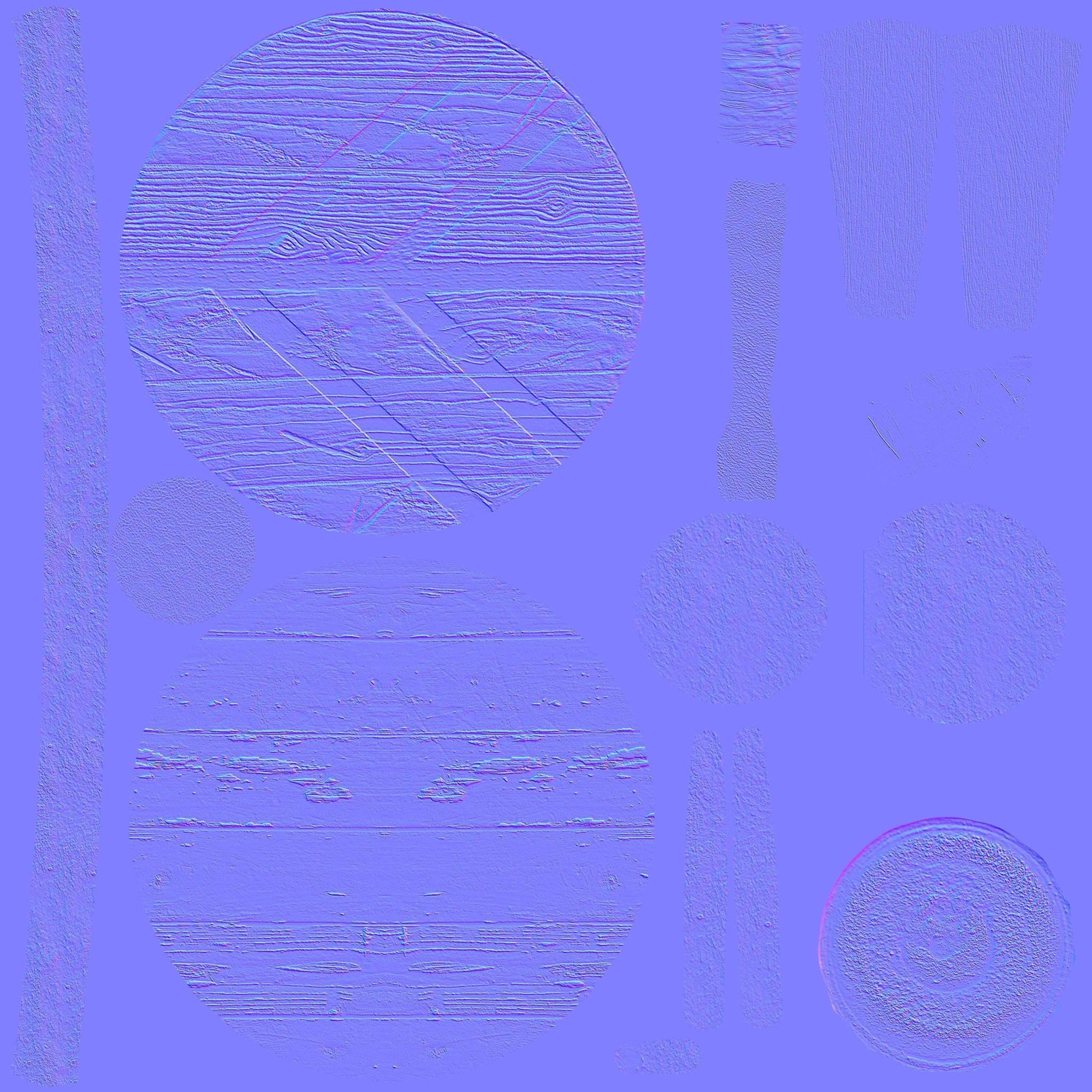 Lagertha Sword and Shield Low-poly 3D model_9