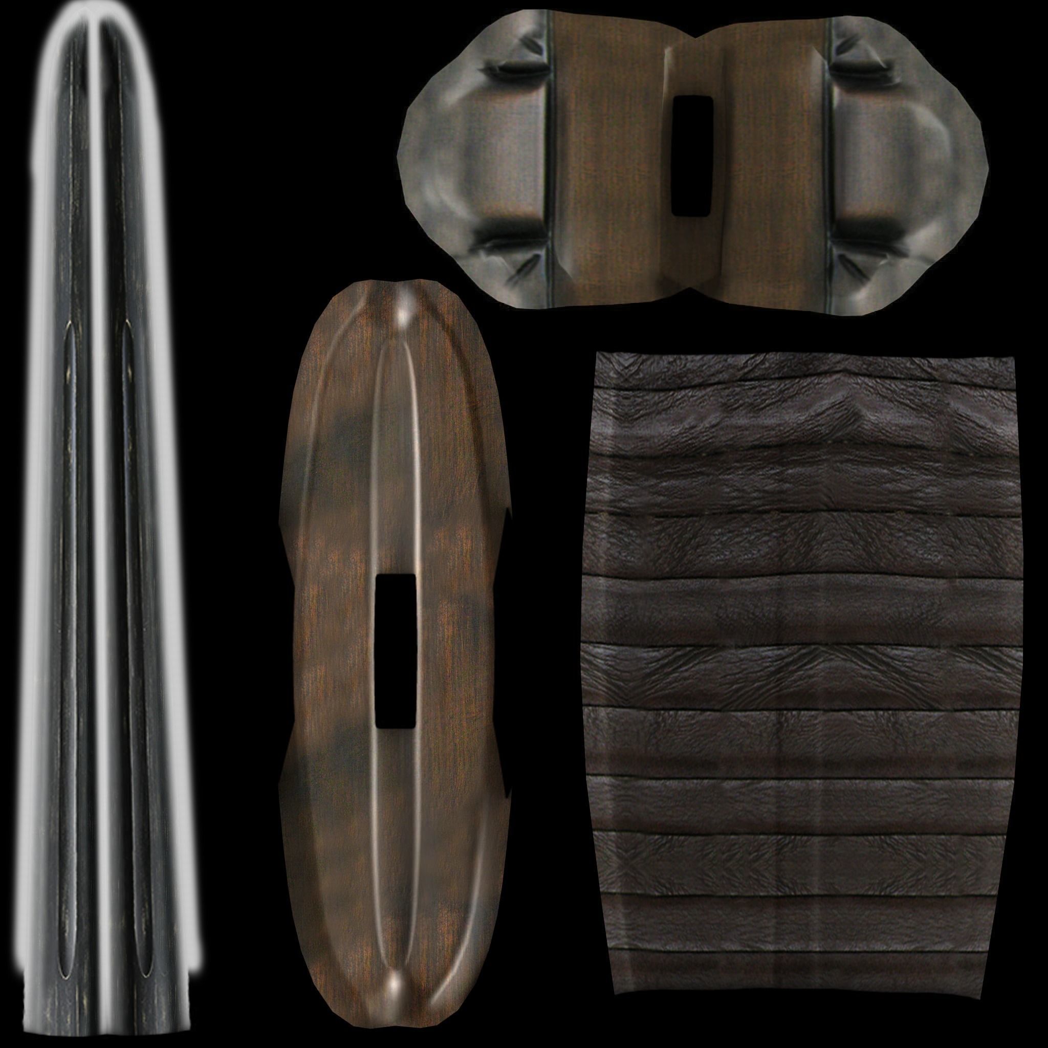 Lagertha Sword and Shield Low-poly 3D model_8