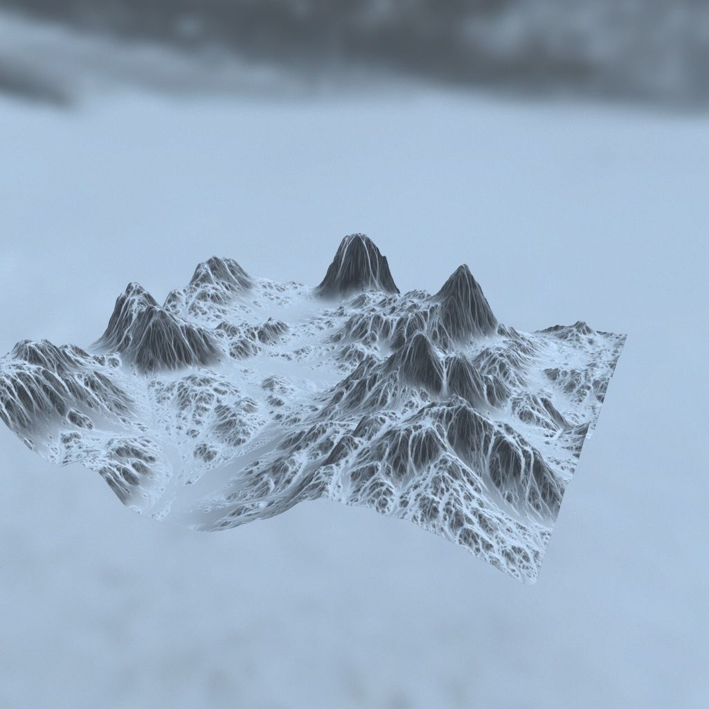 Snow Mountain 3D model_5