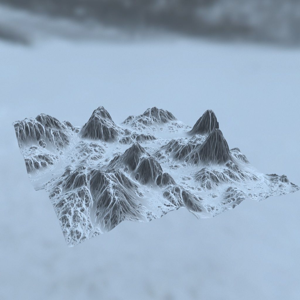 Snow Mountain 3D model_7