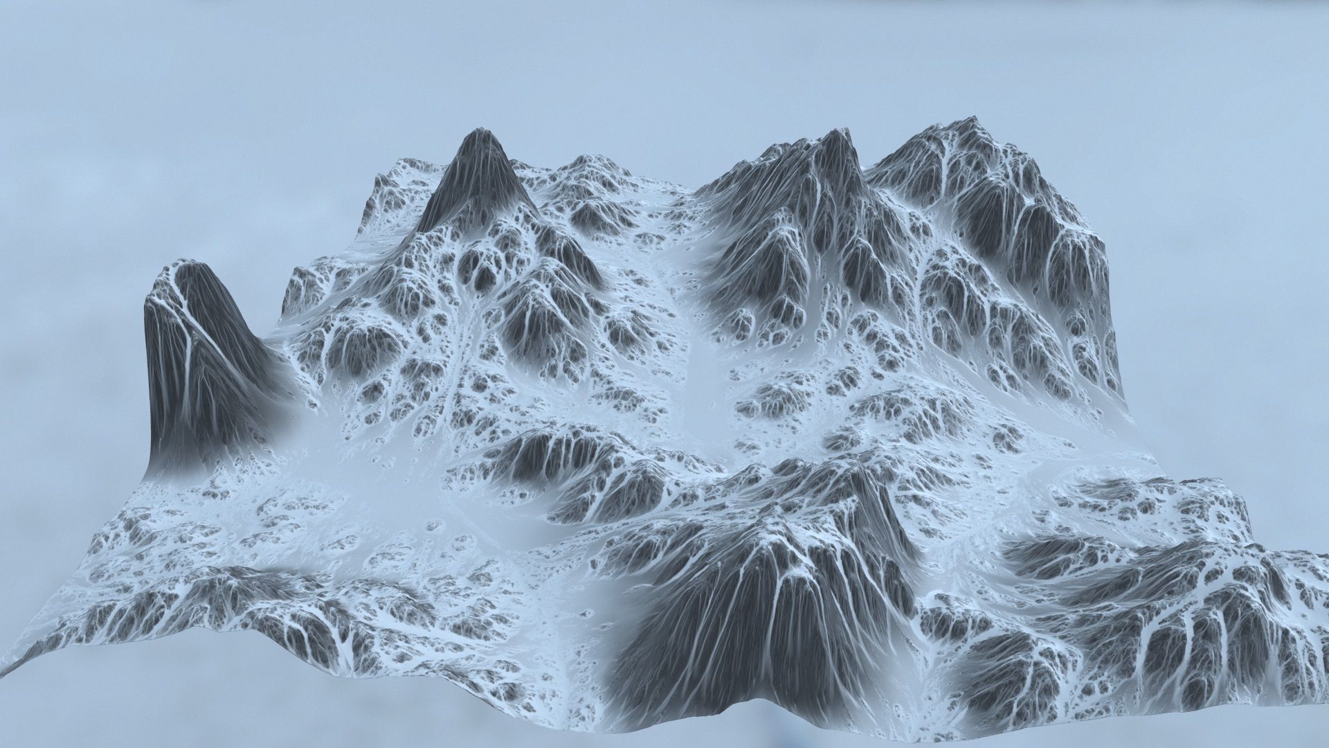 Snow Mountain 3D model_4