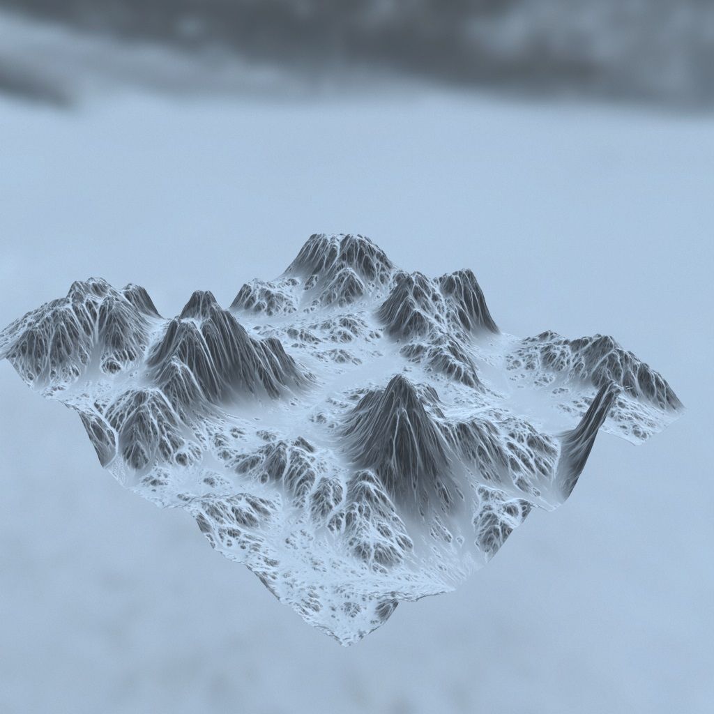 Snow Mountain 3D model_11