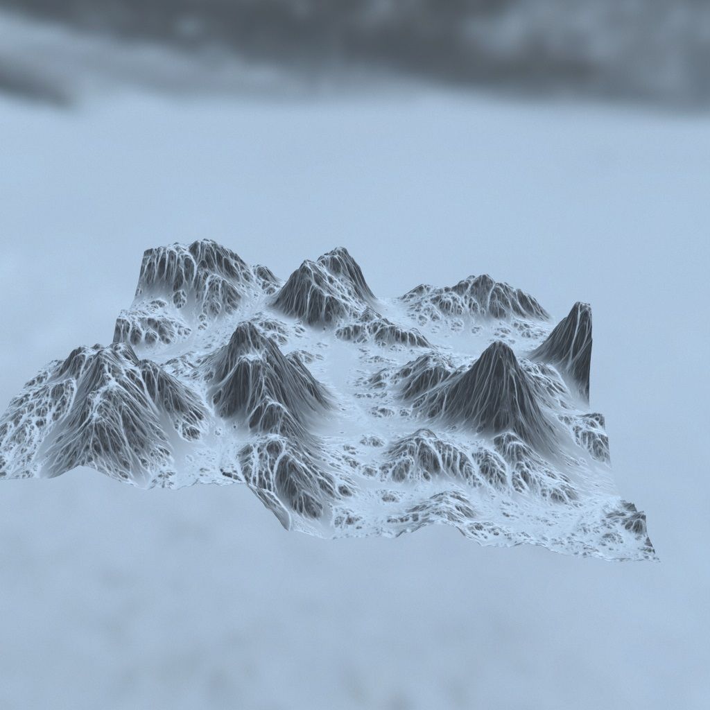 Snow Mountain 3D model_8