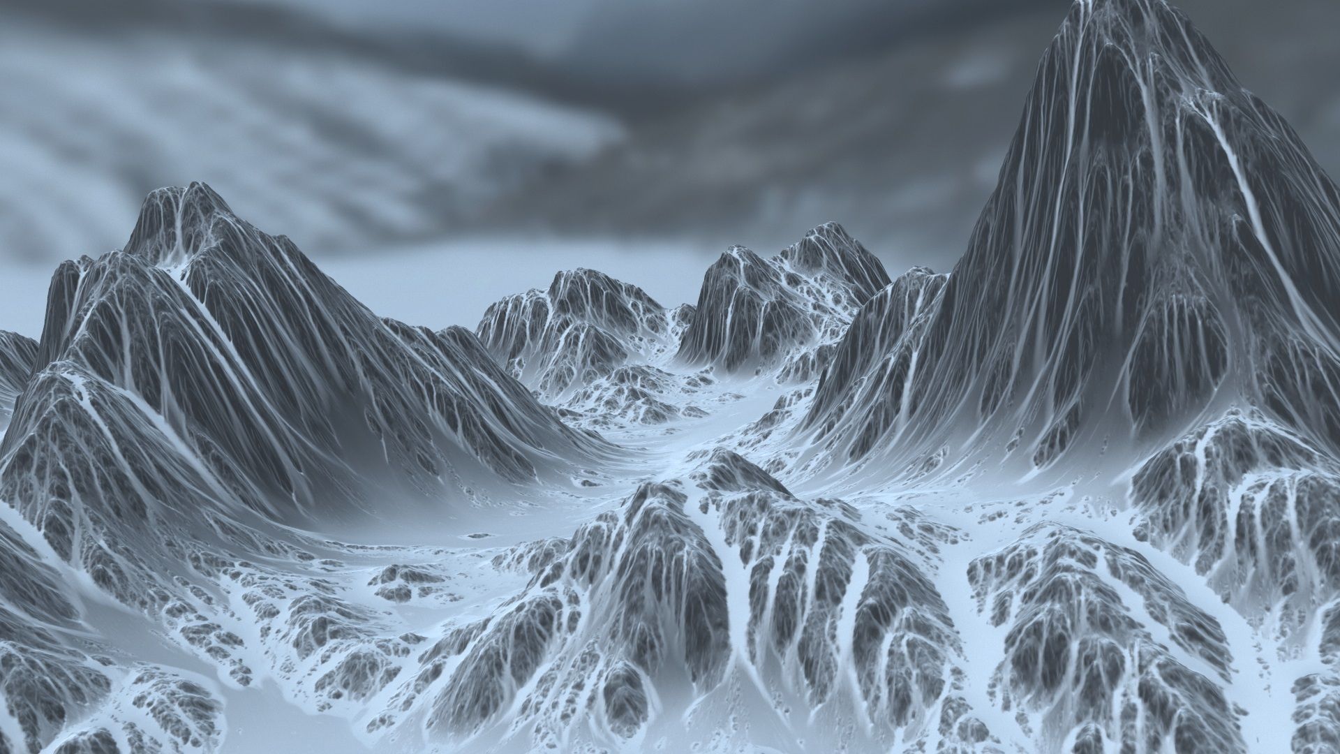 Snow Mountain 3D model_1