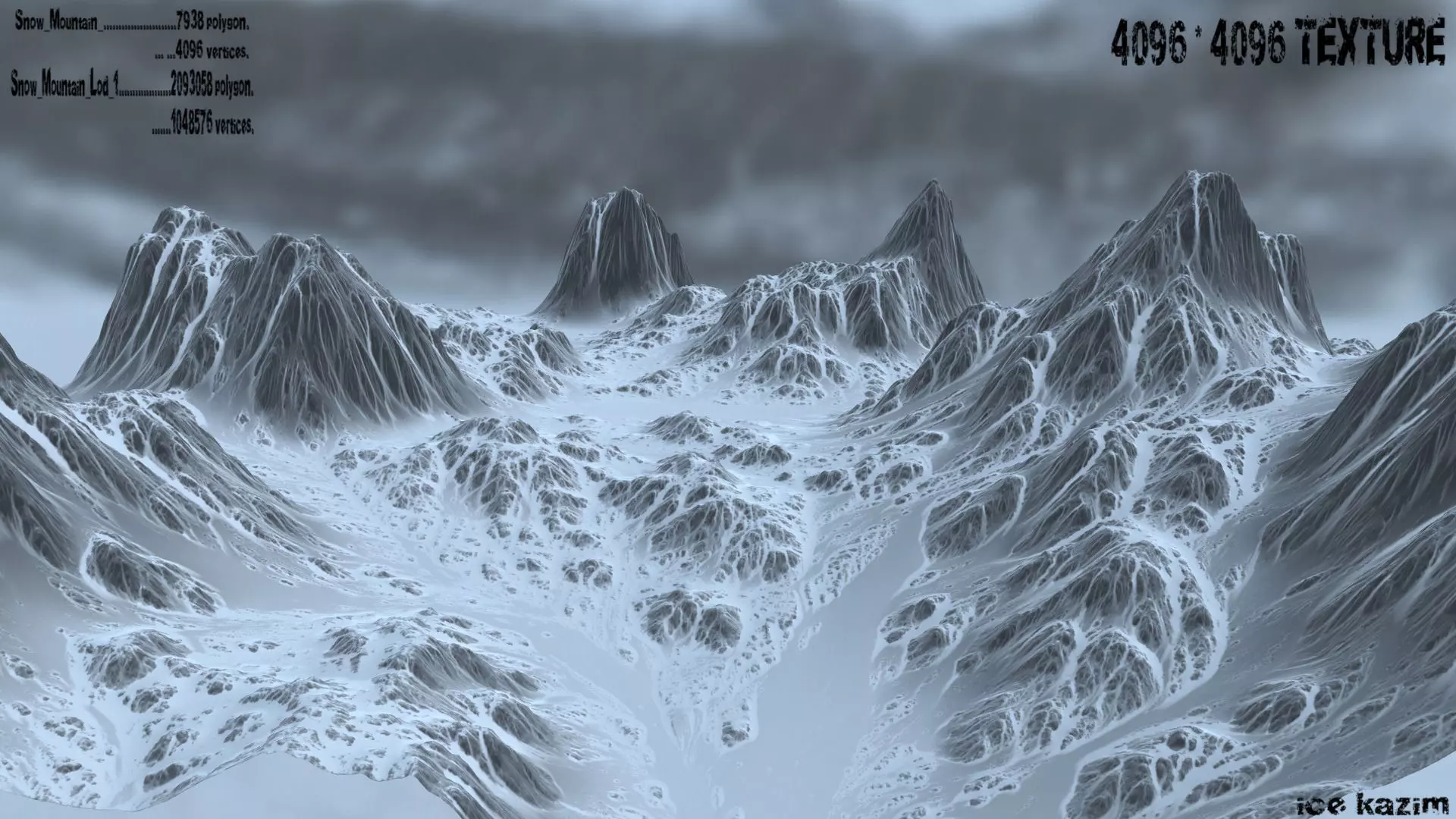 Snow Mountain 3D model_0