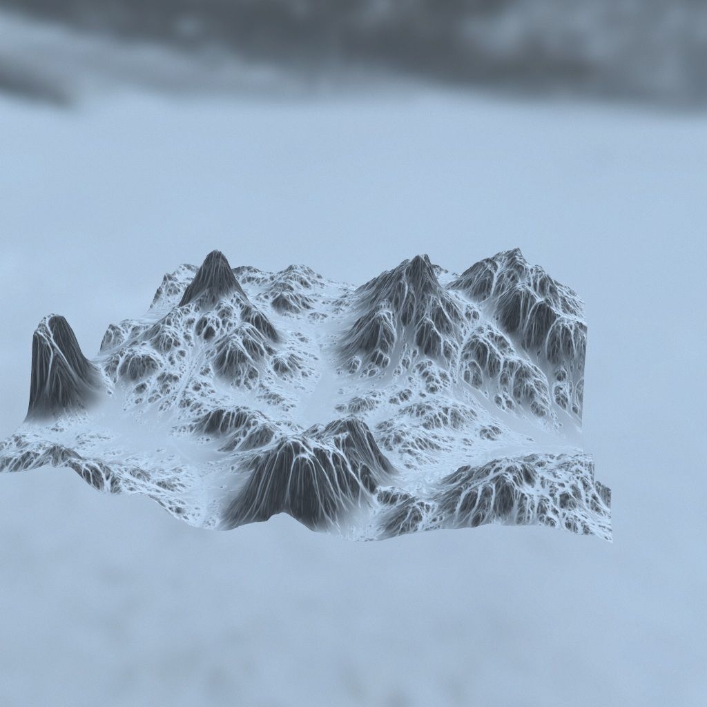 Snow Mountain 3D model_12