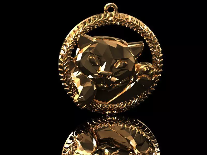 Necklace cat 3d jewel 3D model