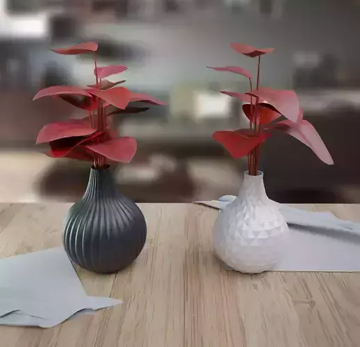 minimalist vases 3D print model