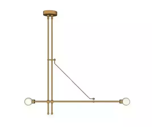 Equil Offset Chandelier by Riloh