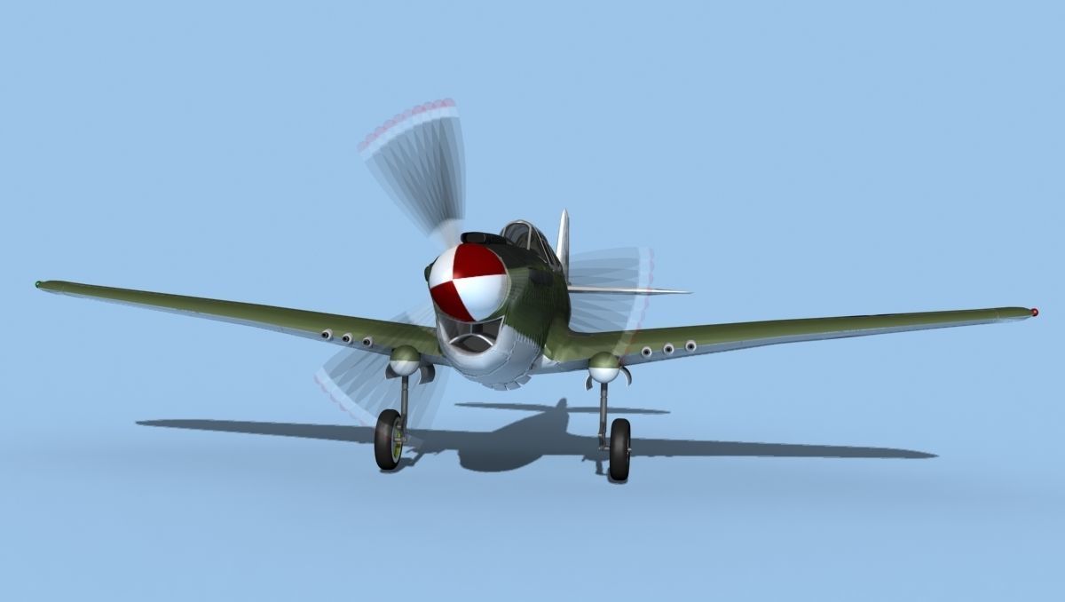 Curtiss P-40F Warhawk V03 USAAF 3D model_1