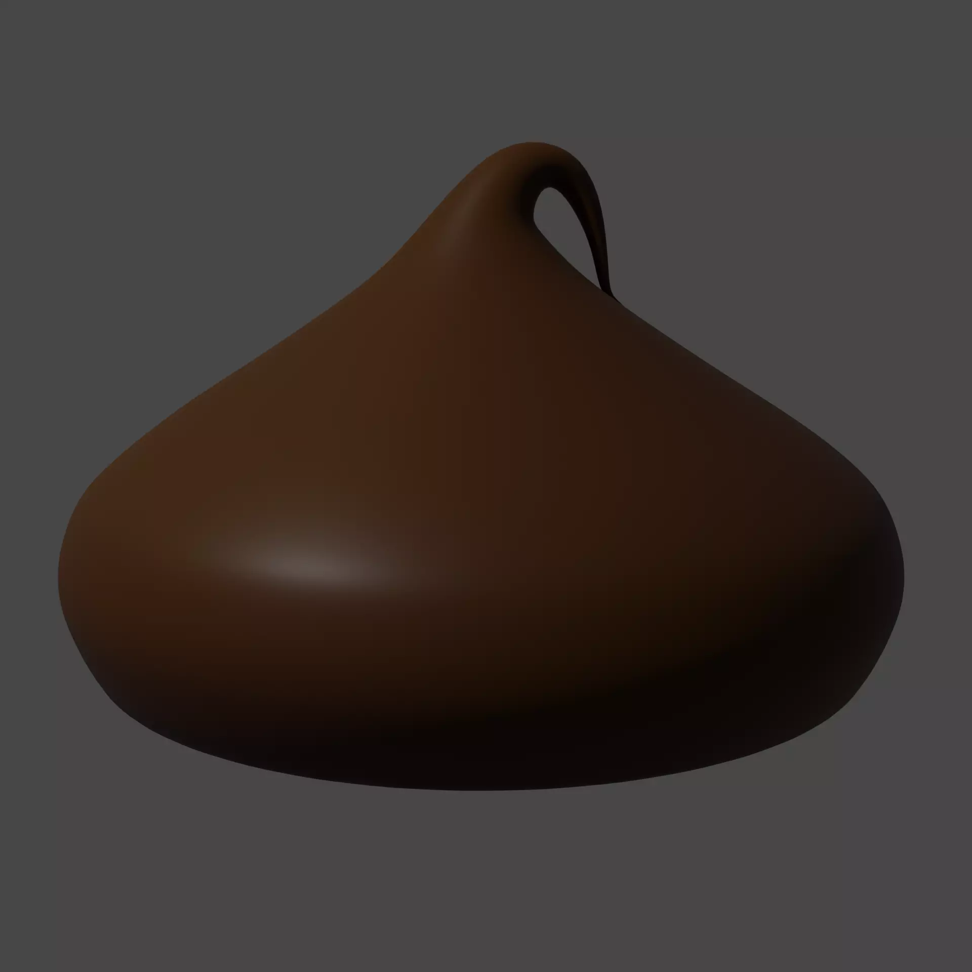 Low Poly Chocolate Chip Low-poly 3D model_0