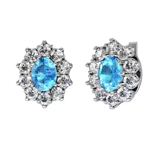 Set Ring and earring ready for 3d print