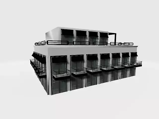 White luxury building