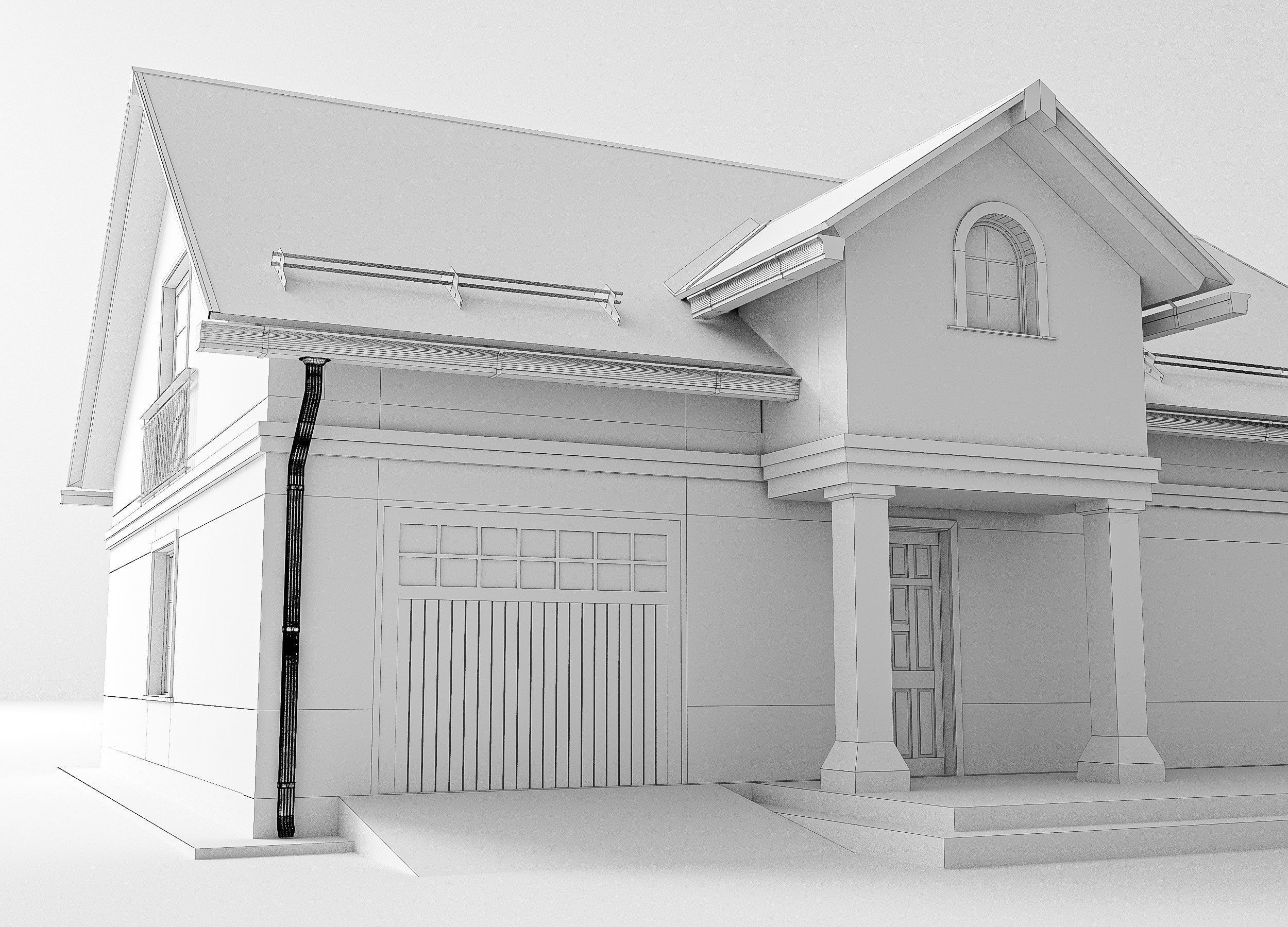 House exterior 3D model_10