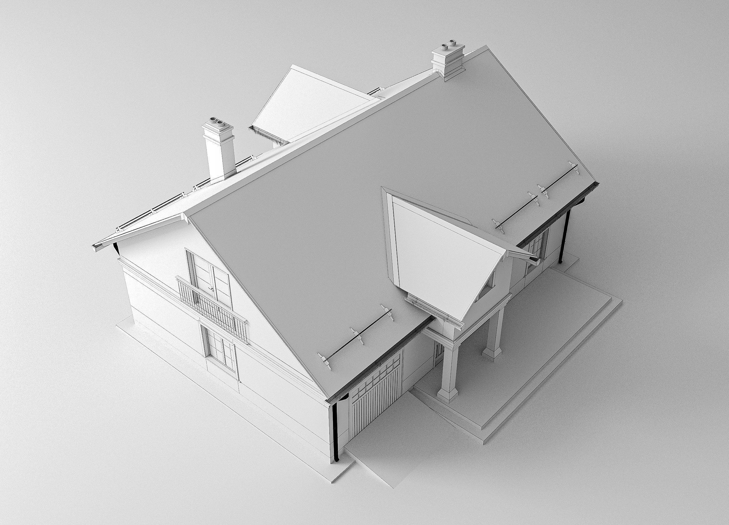 House exterior 3D model_11