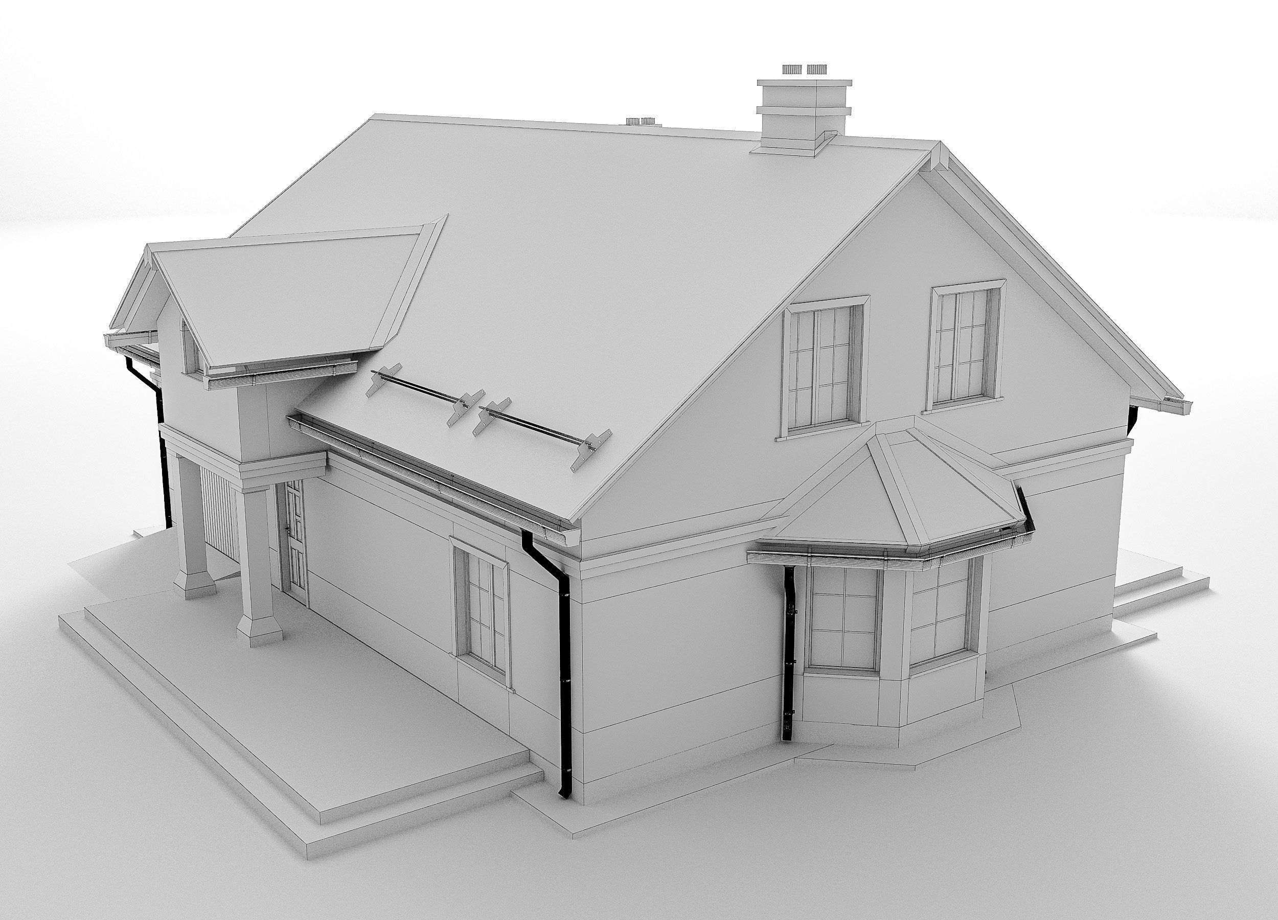 House exterior 3D model_15