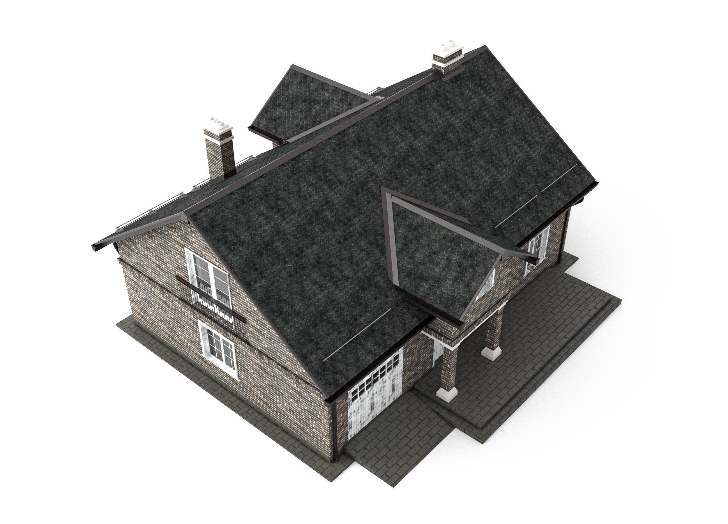 House exterior 3D model_6