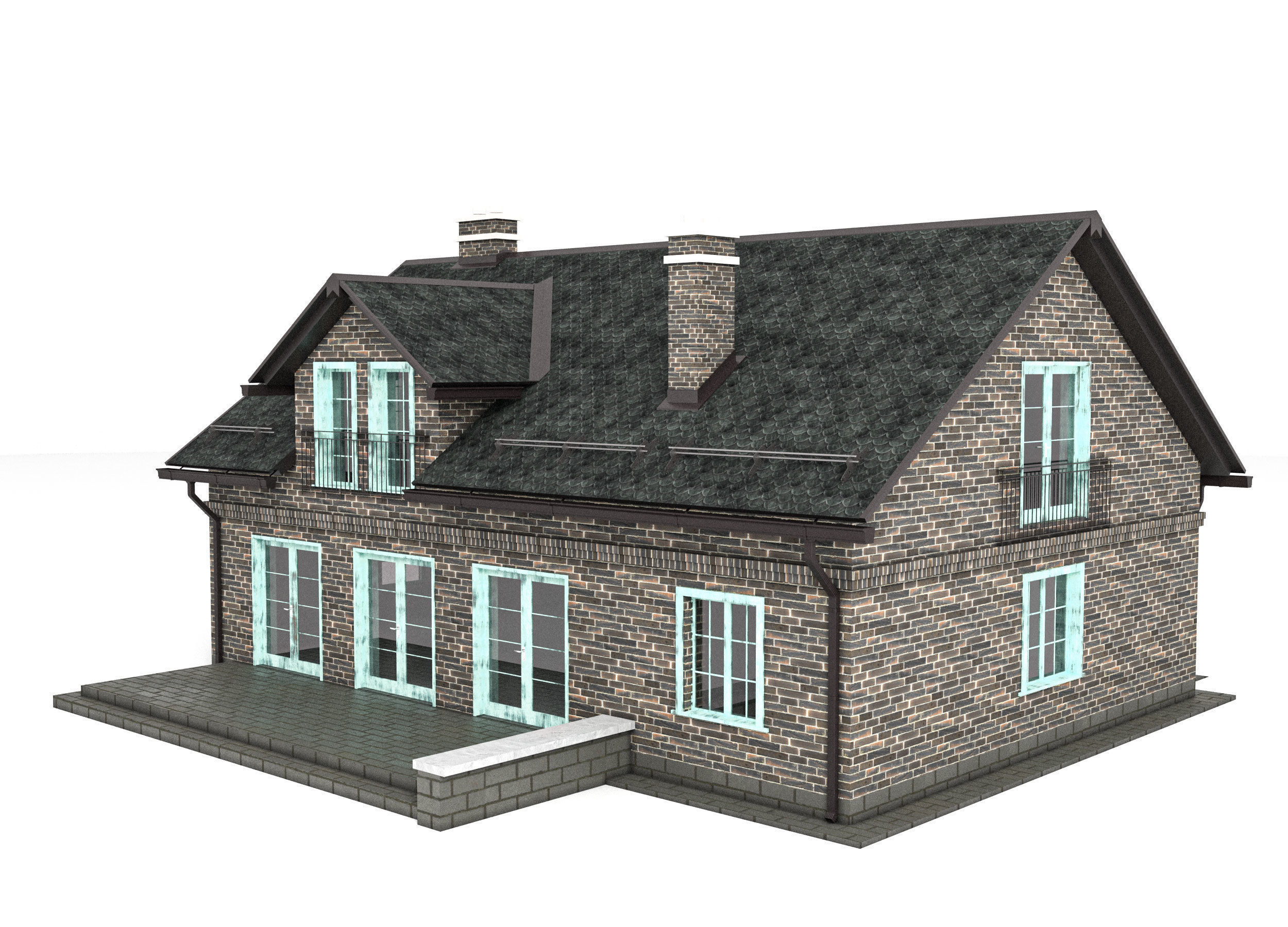 House exterior 3D model_4