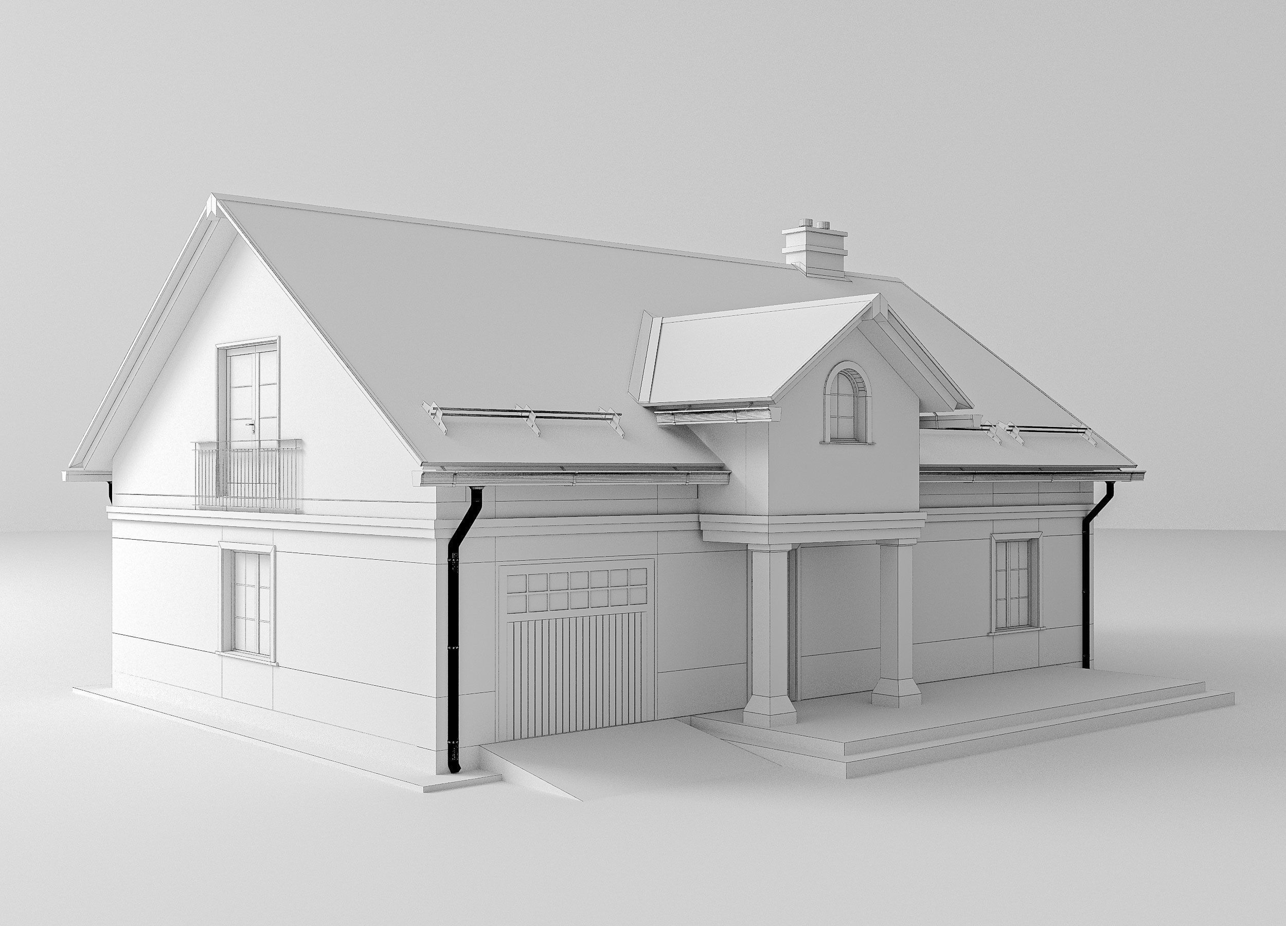 House exterior 3D model_9
