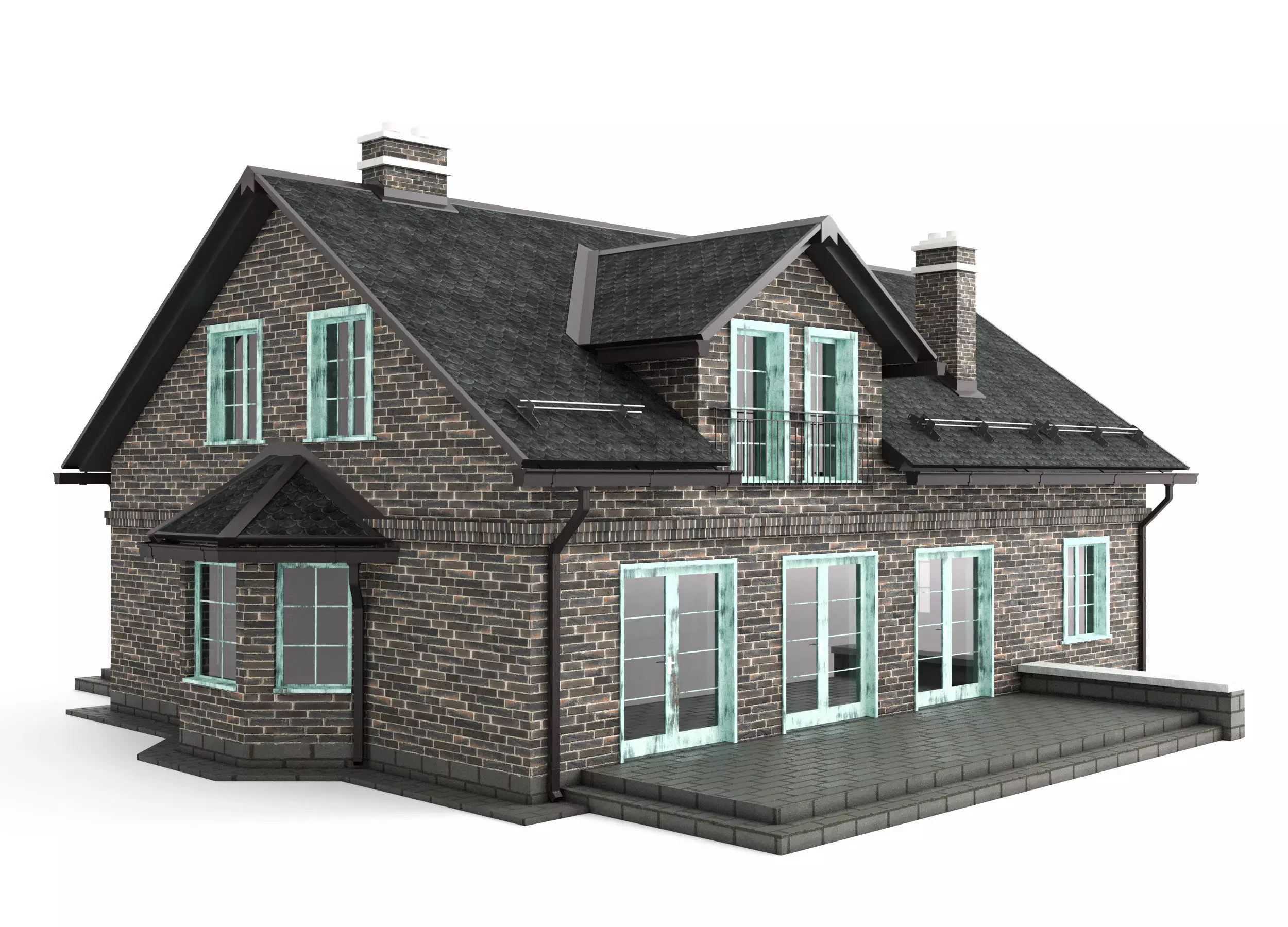 House exterior 3D model_0