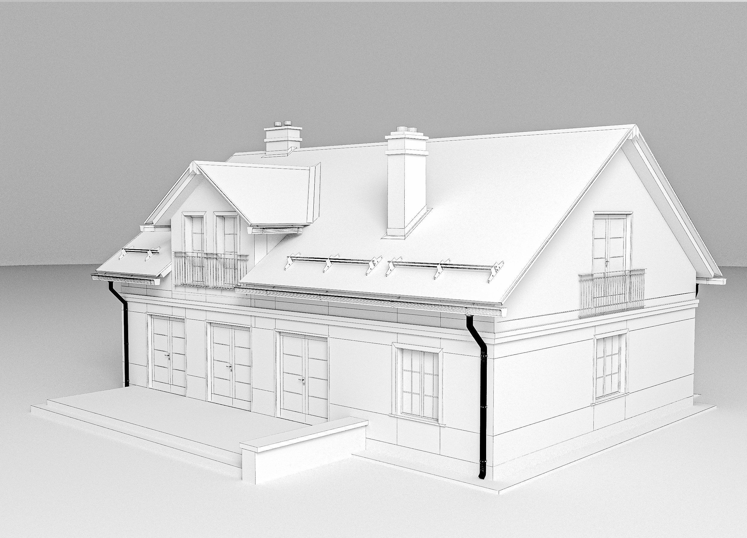 House exterior 3D model_14
