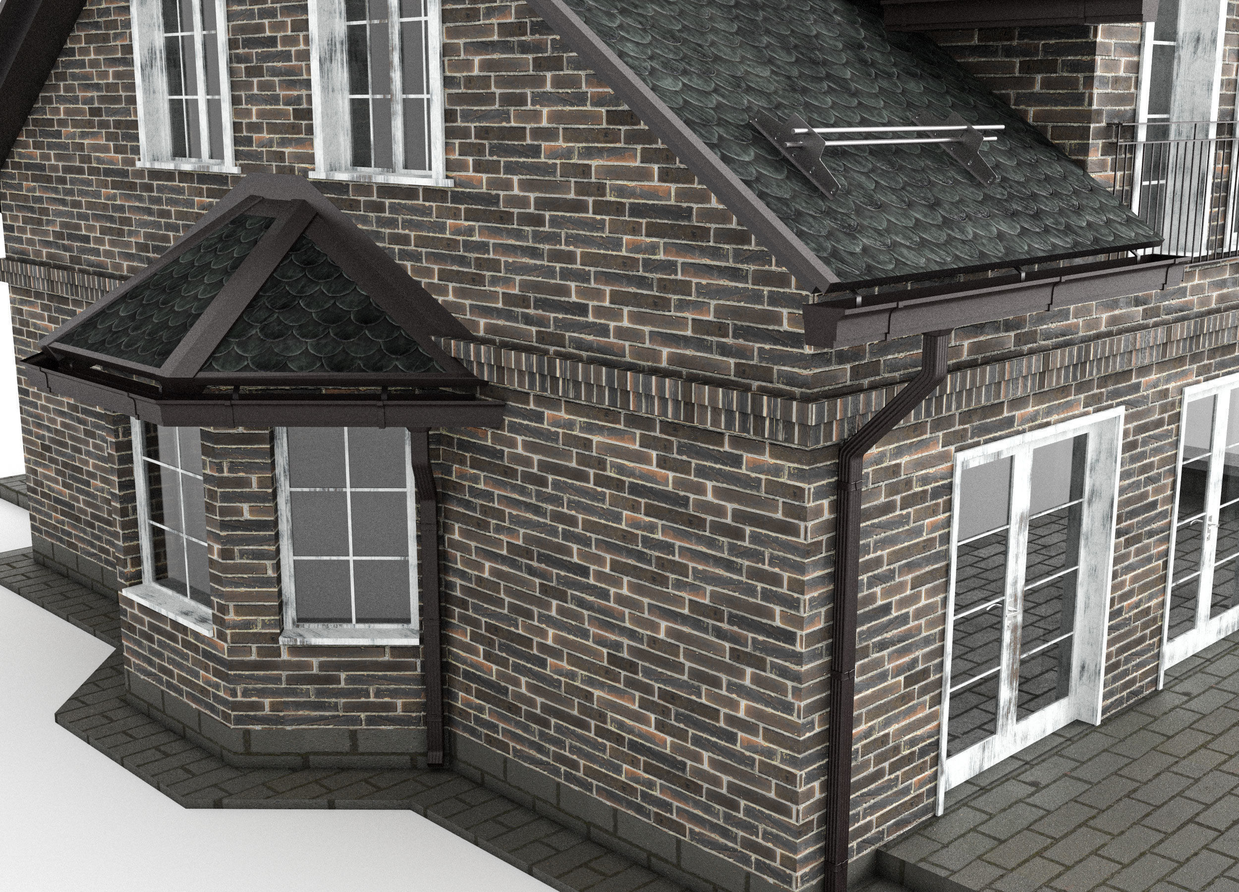House exterior 3D model_2