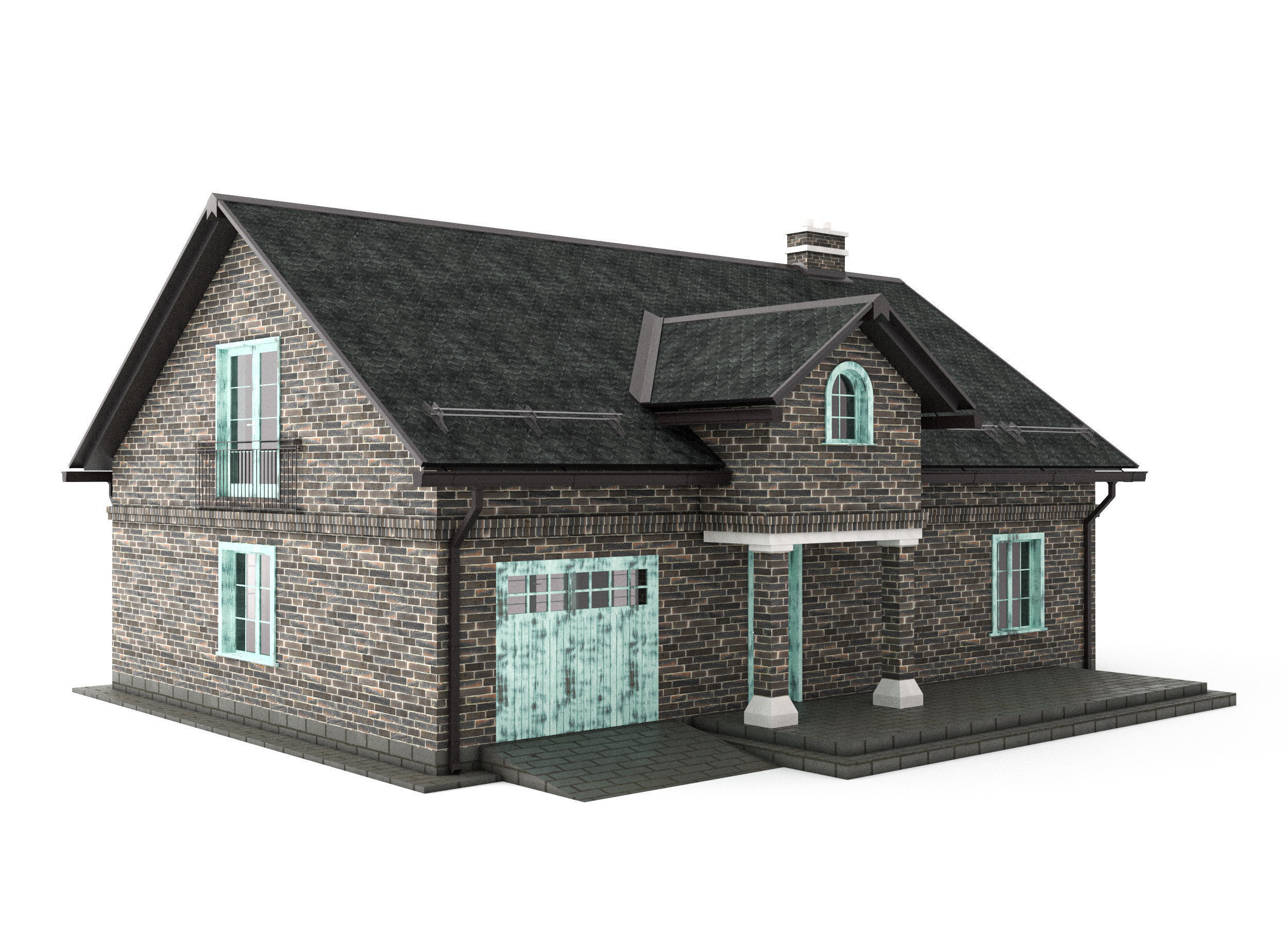 House exterior 3D model_3