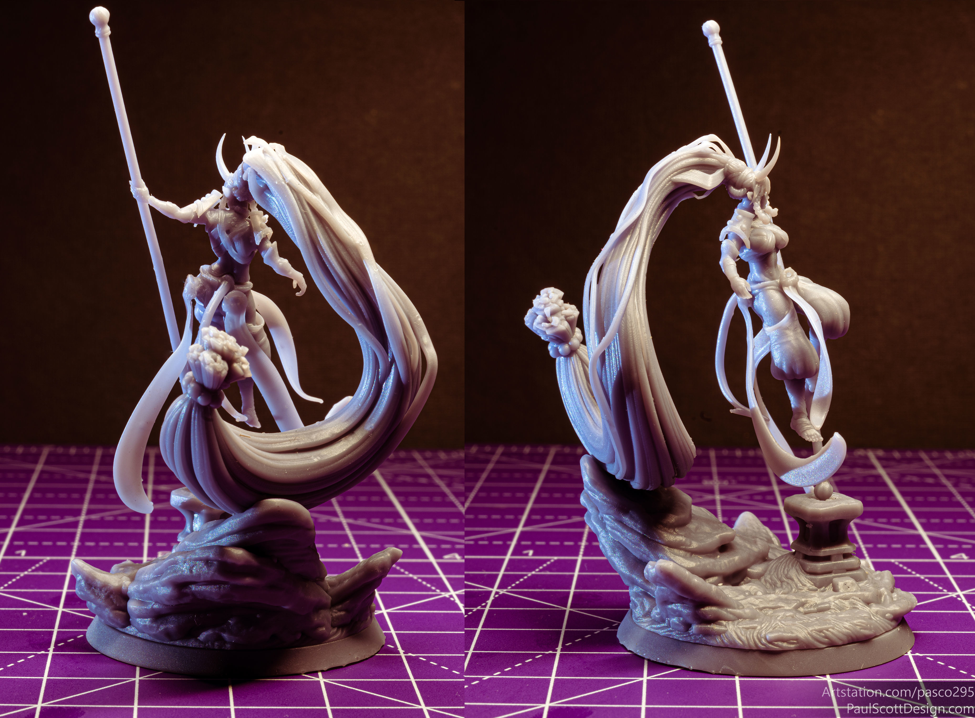 Tiefling Monk Hero - 3d Printable 3D print model_13